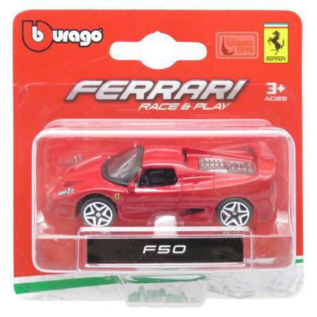 Miniatura Ferrari F50 - Escala 1:64 - Bburago Race e Play