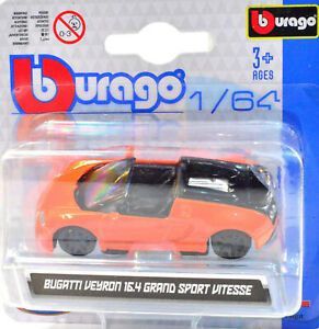 Miniatura Bugatti Veyron Grand Sport Vitesse - Escala 1/64 - BBurago