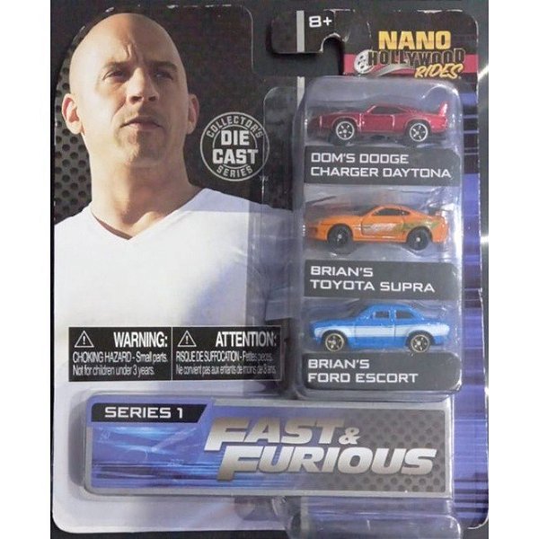 Jada Toys Nano Pack - Velozes e Furiosos Series - 3 miniaturas