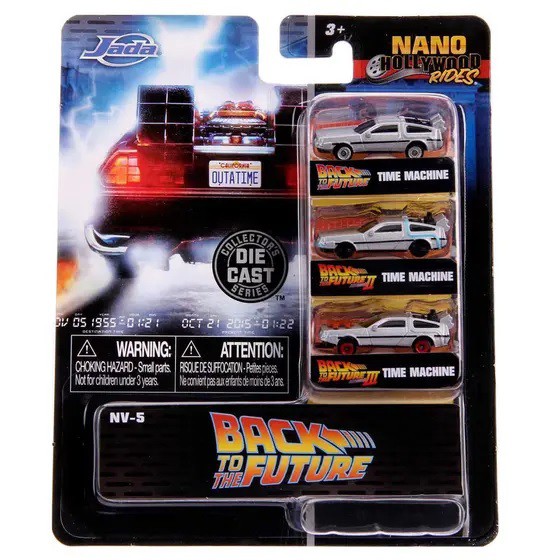 Jada Toys Nano Pack - De Volta para o Futuro Series - 3 miniaturas
