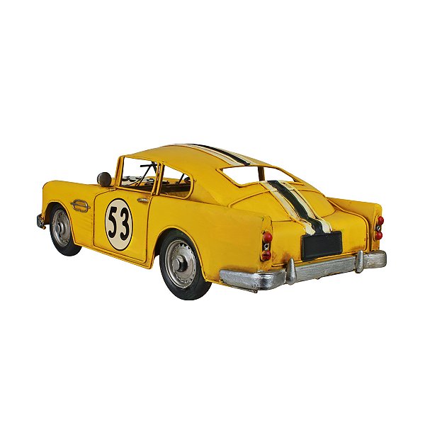Miniatura Aston Martin Db4 Gt N°53 Amarelo em Metal Escala 1/18 Verito