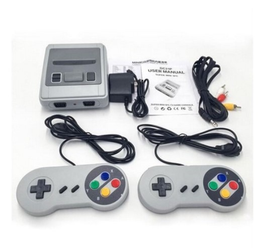 Videogame Super Mini 620 Jogos Retrô 8 Bits 2 Controles Estilo Super Nintendo SNES