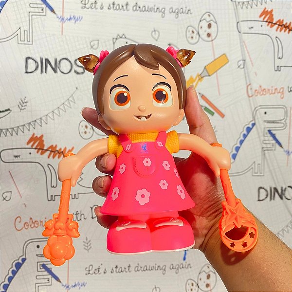 Brinquedo Infantil Boneca Da Pirueta Com Luzes Som E Música