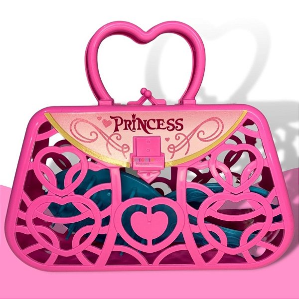 Bolsinha De Princesa Acessórios Espelhinho Pente Brinquedo
