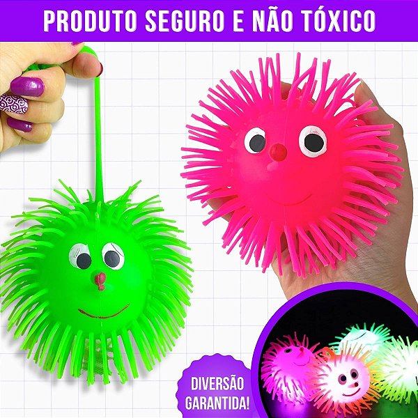 Bola Ioiô Com Luz Bolinha Macia Brinquedo Infantil
