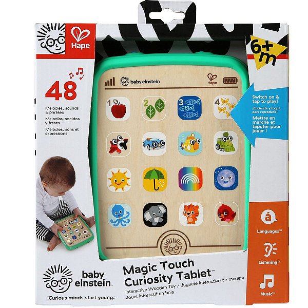 TABLET MUSICAL TOQUE MÁGICO - MADEIRA - 6M+ - BABY EINSTEIN