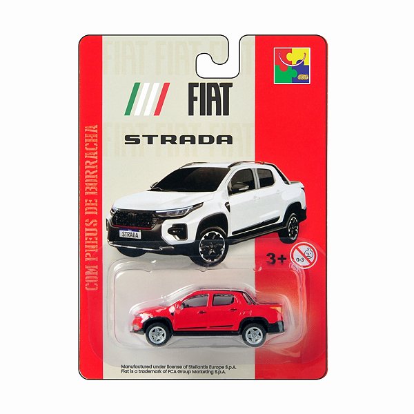 CKS Miniatura - Miniatura Fiat Strada Vermelha