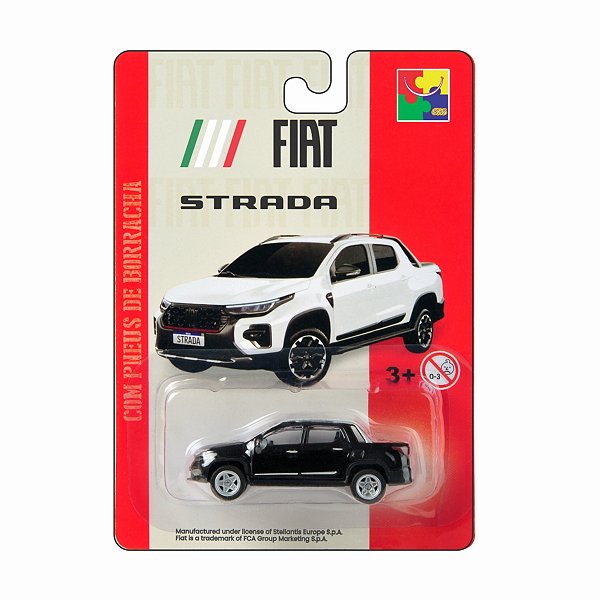 CKS Miniatura - Miniatura Fiat Strada Preta