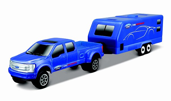 1:64 - FORD PERFOMANCE PICK UP + TRAILER - FRESH METAL HEARTLAND HAULERS ASMT.