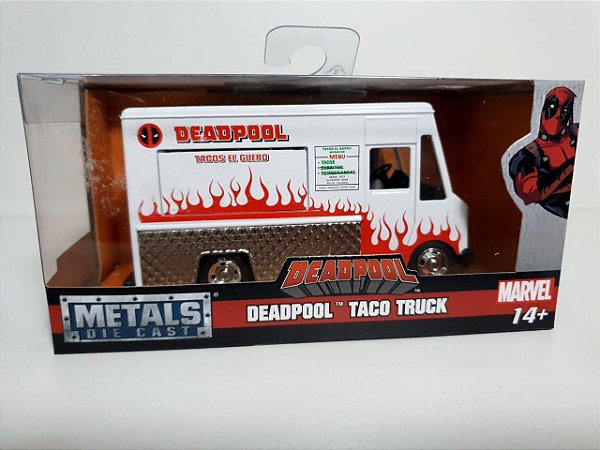 MINIATURA CAMINHÃO TACO DEADPOOL - ESCALA 1/32 - JADA TOYS