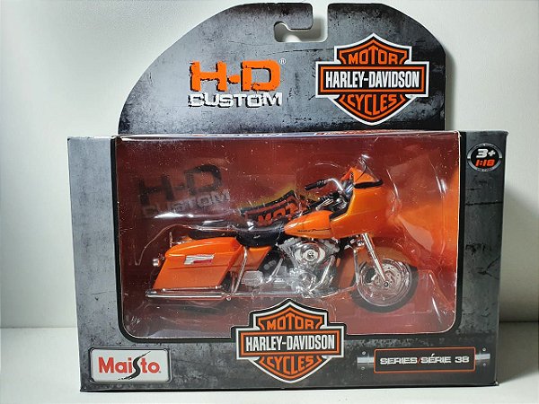 Miniatura Moto Harley Davidson FLTR Road Glide 2002 Escala 1/18