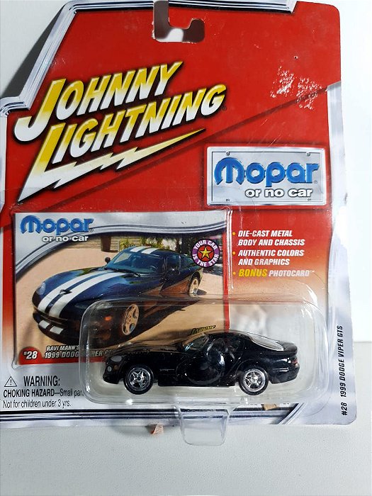 Miniatura Johnny Lightning - Dodge Viper GTS 1999 - Mopar