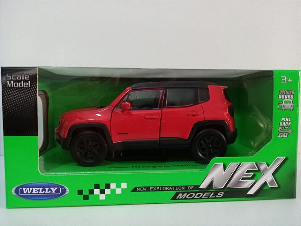 MINIATURA JEEP RENEGADE TRAILHAWK - ESCALA 1/32 - WELLY