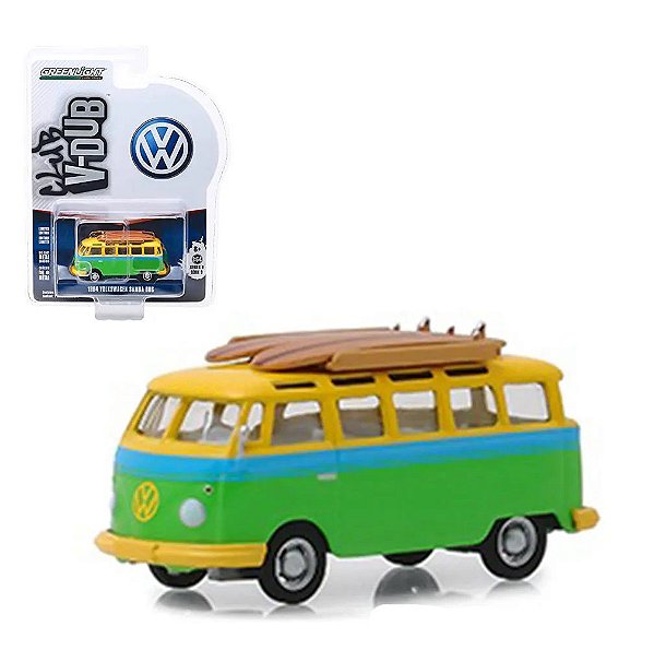 Miniatura Volkswagen Kombi 1964 Com Prancha - Escala 1/64 - Vee-Dub