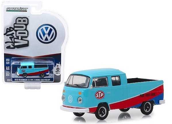 Miniatura Volkswagen Kombi Pick Up 1964 STP - Escala 1/64 - Vee-Dub