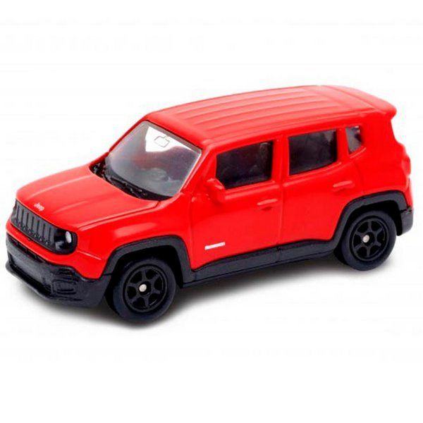 Miniatura Jeep Renegade  - Escala 1/64 - Metal - Vermelho