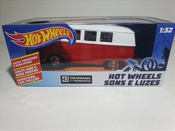 Miniatura Volkswagen Kombi - Hot Wheels - Escala 1/32 C/ Som e Luz