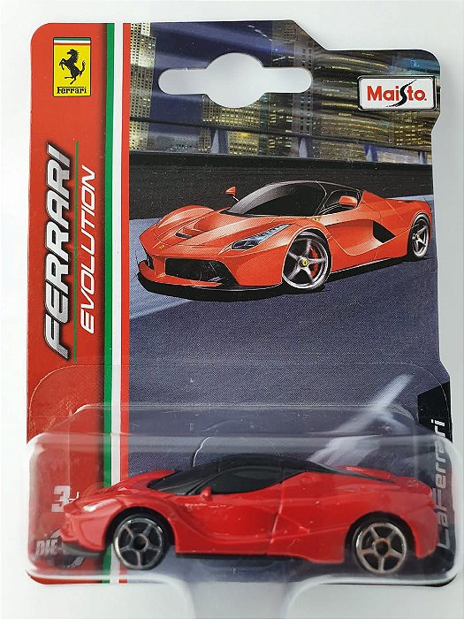 Miniatura Ferrari La Ferrari Escala 1/64 Burago Ferrari Evolution