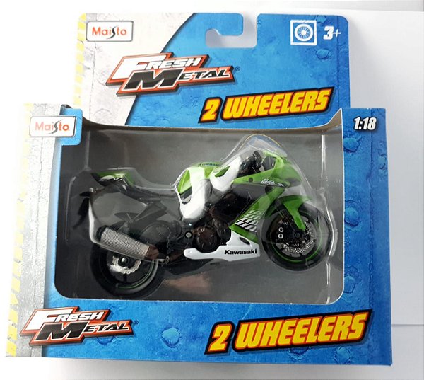 Miniatura Moto Kawasaki Ninja ZX10R Maisto -Escala 1/18 16cm