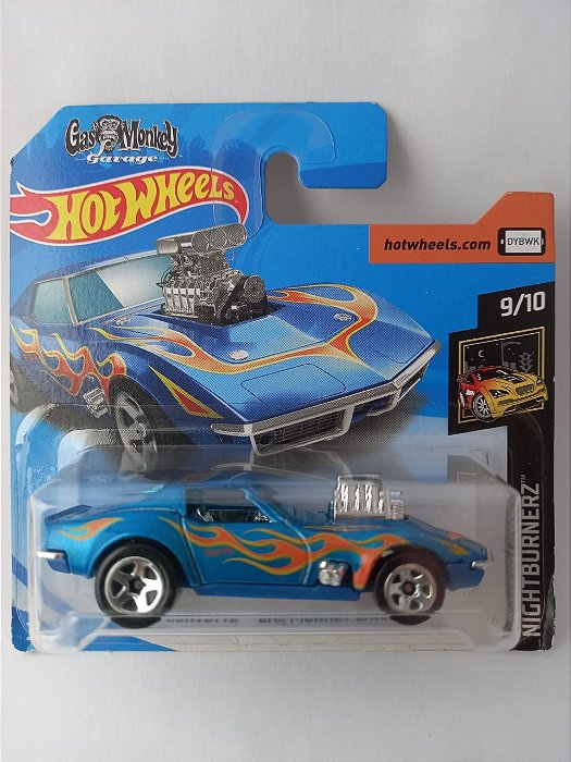 Miniatura Hot Wheels Corvette 1968 Gas Monkey Garage Nightburnerz