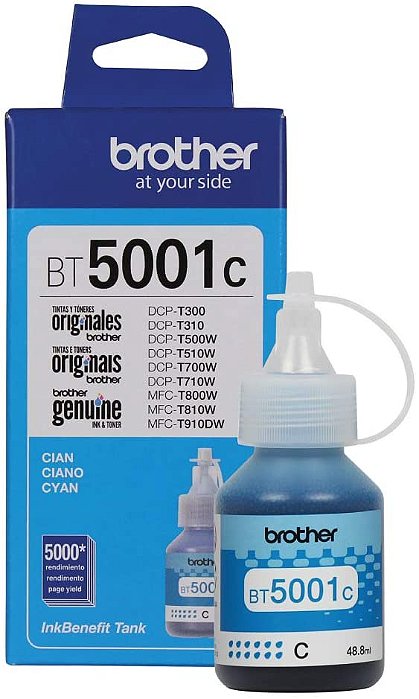 TINTA BROTHER BT5001C CIANO ORIGINAL