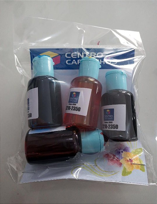 KIT DE TINTA PARA HP RECARREGÁVEL 30ML CADA (YELLOW, MAGENTA, CYANO, BLACK)