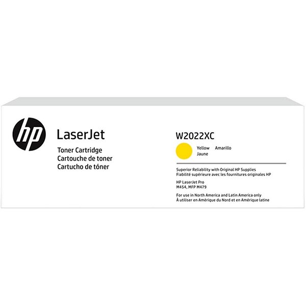 Toner hp M545, M455, MFP M479, MFP M480 w2022xc amarelo 414 6000pgs original