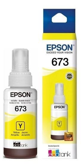 Garrafa para Ecotank L800 amarelo - T673 - T673420AL - Epson CX 1 UN