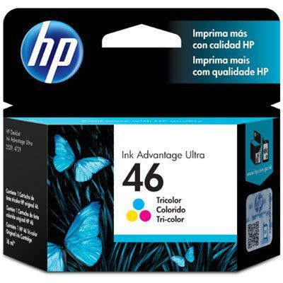 CARTUCHO HP 46 TRI-COLOR P/ DESKJET INK ADVANTAGE ULTRA 2529/4729