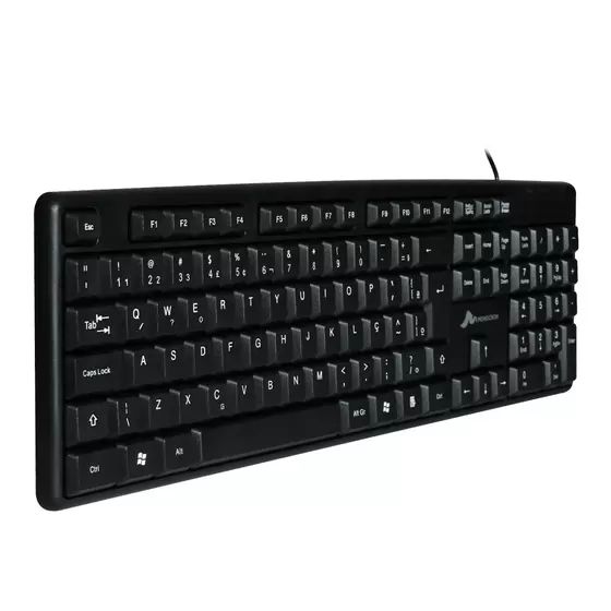 Teclado com Fio Mn8236 107 Teclas Preto 1,5m - MONOCRON