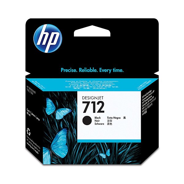 CARTUCHO HP 712 PRETO 80ML 3ED71A 1UNIDADE