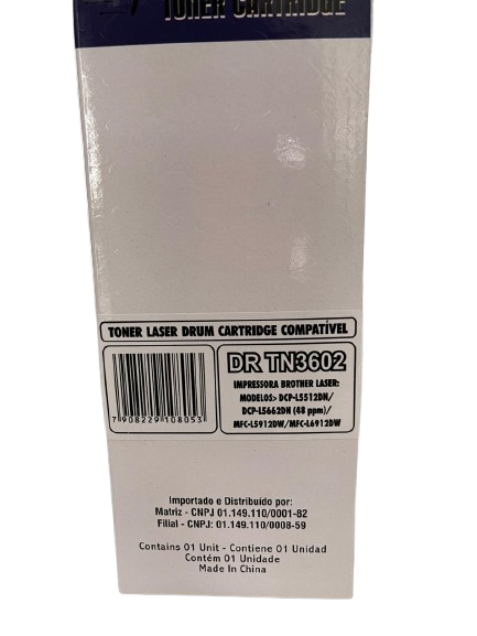 FOTOCONDUTOR DR-3602 COMPATIVEL COM BROTHER HL 5212