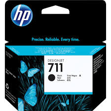 Cartucho HP 711 preto CZ129AB 38ml HP CX 1 UN HP DesignJet série T120 e ePrinter HP DesignJet série T520