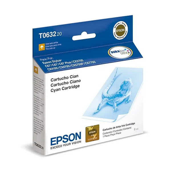 Cartucho de Tinta  Epson T063220 T0632 T063 Ciano | CX7700 C87 CX3700 C67