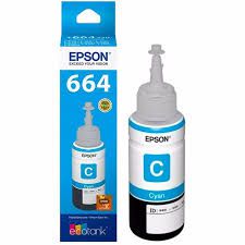 Garrafa para Ecotank ciano T664 - T664220AL - Epson PT 1 UN