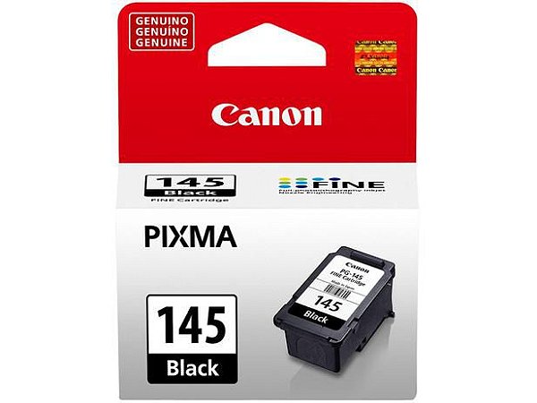 Cartucho de Tinta Canon PG-145 - Preto