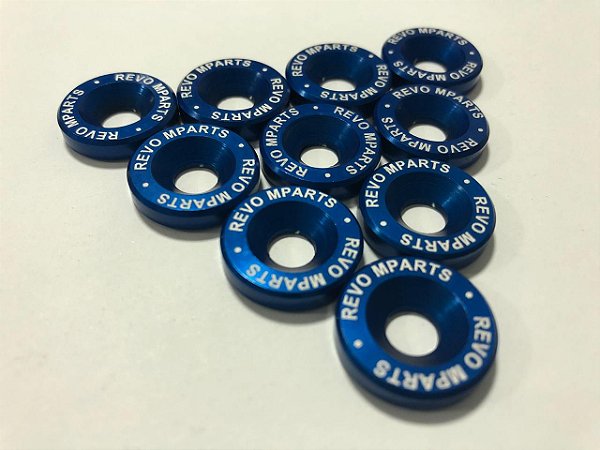 Arruelas Anodizadas em Alumínio Azul