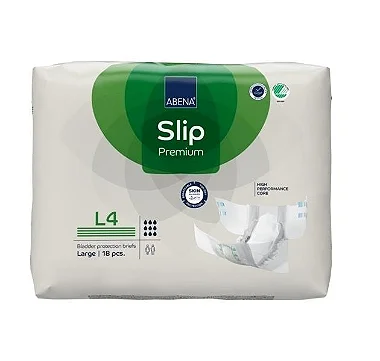 Fralda Geriátrica Abena Slip Premium tamanho L4 com 18 unidades