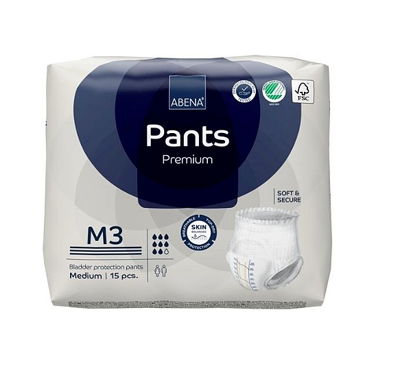 Roupa Íntima Abena Pants Premium tamanho M3 com 15 unidades