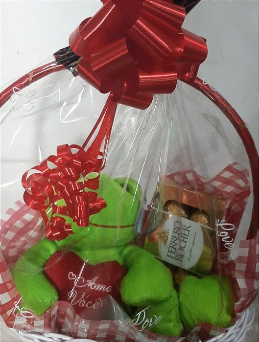 CESTA SAPINHO DE PELÚCIA