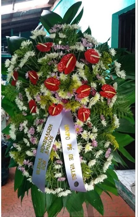 COROA DE FLORES -  MODELO 02