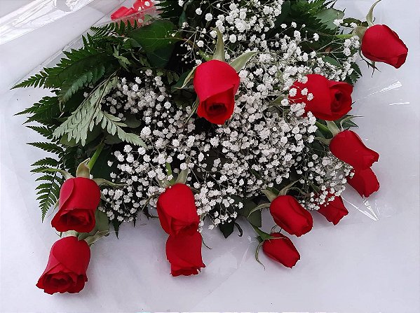 BUQUÊ DE ROSAS VERMELHAS  1 DZ