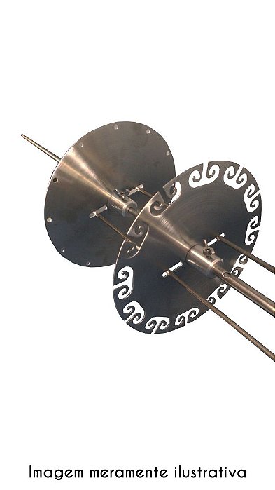 Roda Carrossel Para 16 Espetinhos