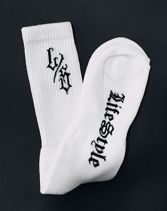 MEIA LIFE STYLE TRADITIONAL LONG SOCKS - BRANCA