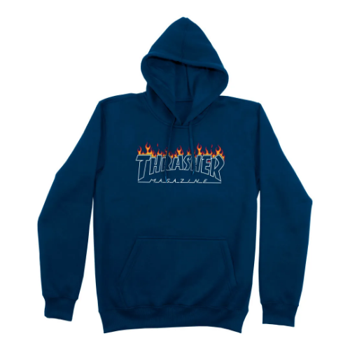 Moletom Canguru Fechado Schorched Thrasher Marinho