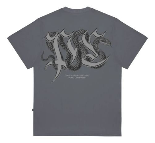 Camiseta Plano C Serpent Cinza Oversized