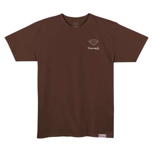 Camiseta Diamond M/C chocolate Small OG SIgn