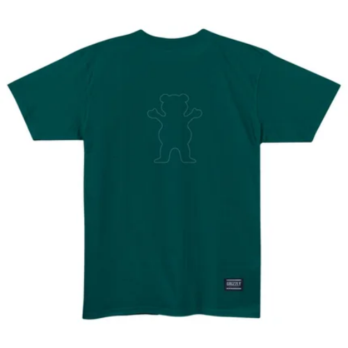 Camiseta Grizzly Outline Og Bear Tee - GREEN TEAL
