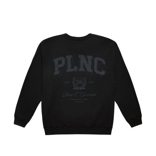Moletom Plano C Crewneck Celestial PC Black