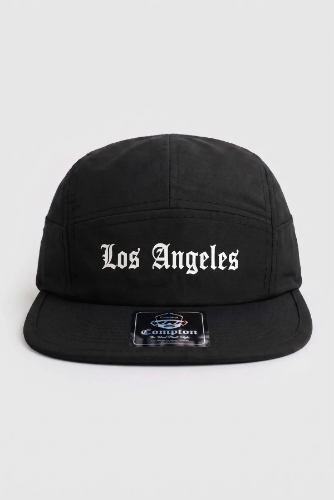 Boné Compton Five Panel Strapback Los Angeles Preto